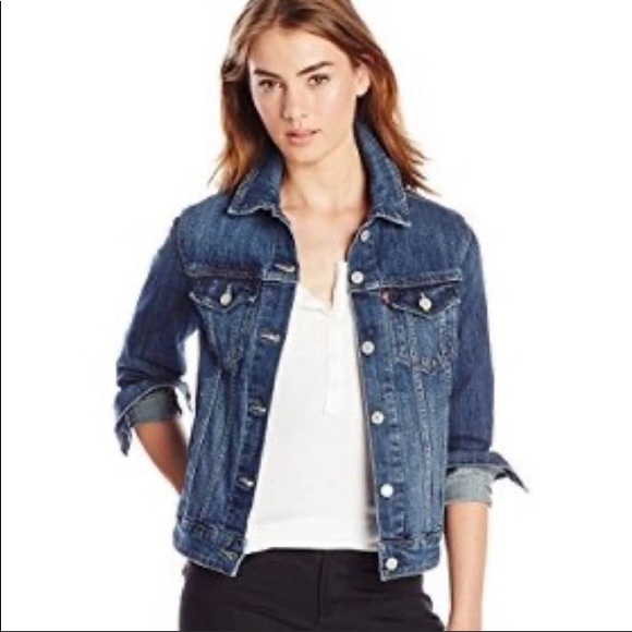 levi's original trucker jacket clean dark authentic